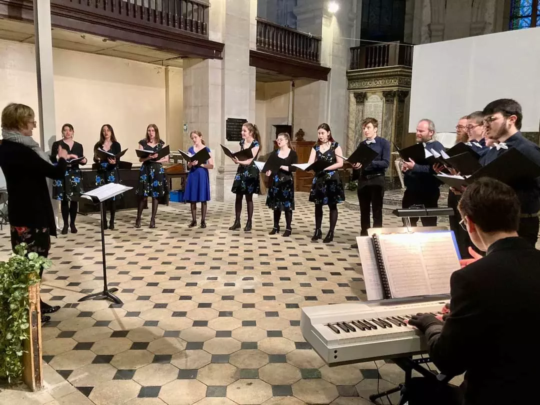 Concert des Madrigales au temple Saint-Jean à Nancy avec le choeur universitaire de Nancy